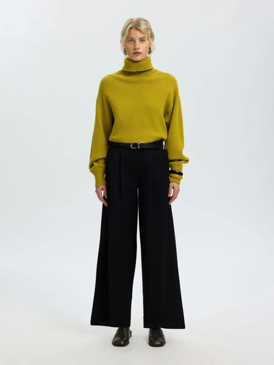 selected-femme-slwellie-ls-knit-roll-neck-16101825-avocado-oil-groen-3 Selected Femme-SLWELLIE LS KNIT ROLL NECK-16101825-Avocado Oil-GROEN