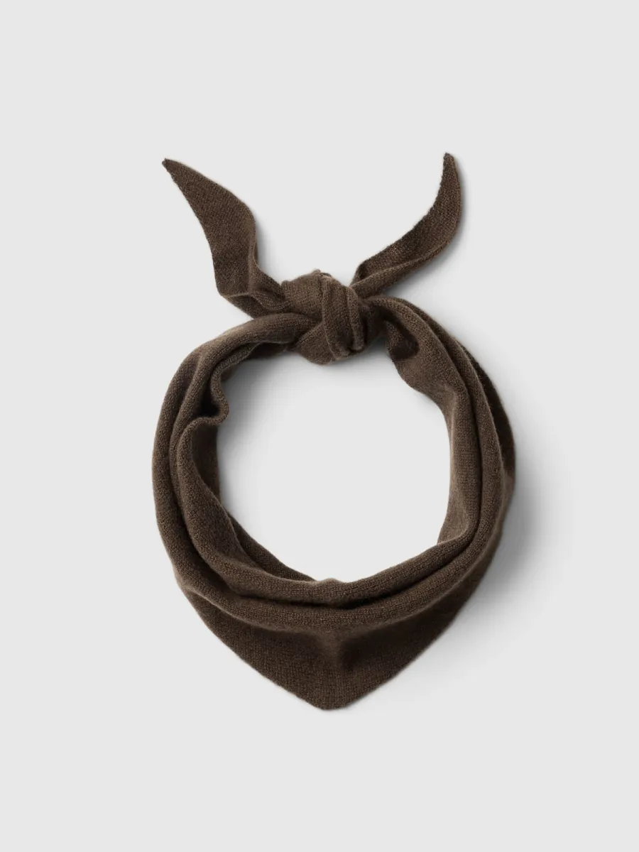 Selected Femme-SLWMARIA NARROW CASHMERE SCARF NOOS-16095351-Chocolate Chip-CHOCOLADE