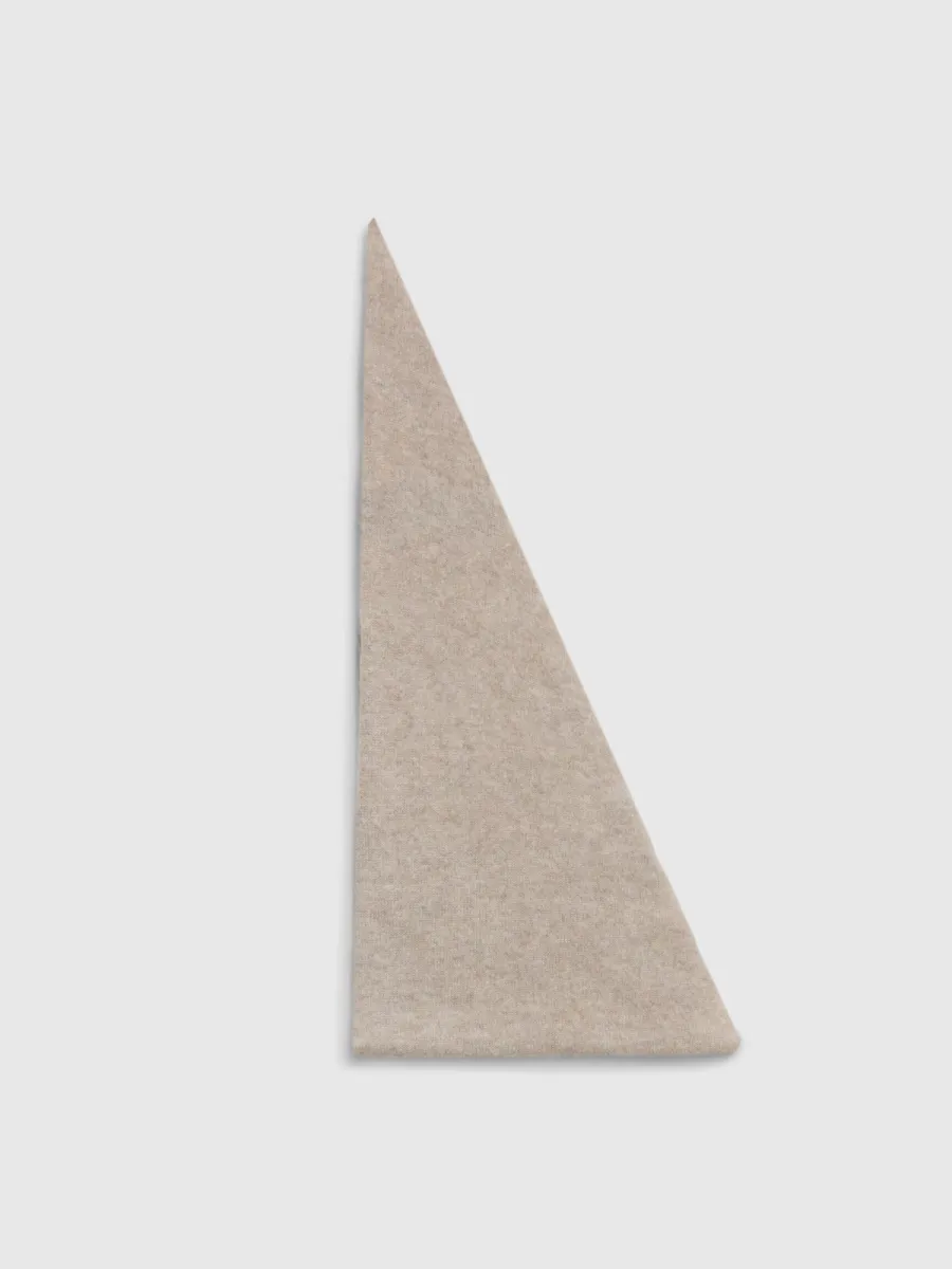 Selected Femme-SLWMARIA NARROW CASHMERE SCARF NOOS-16095351-Oatmeal-GRIJS MELEE