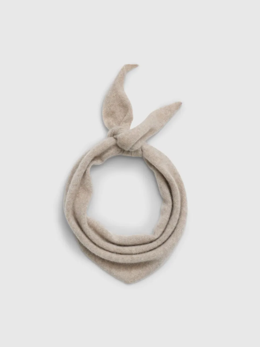 Selected Femme-SLWMARIA NARROW CASHMERE SCARF NOOS-16095351-Oatmeal-GRIJS MELEE