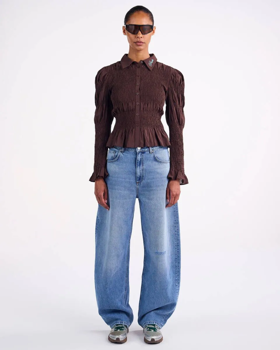stieglitz-andrea-smocked-blouse-w2602003-004-brown-bruin-1 Stieglitz-Andrea Smocked Blouse-W2602003-004 Brown-BRUIN