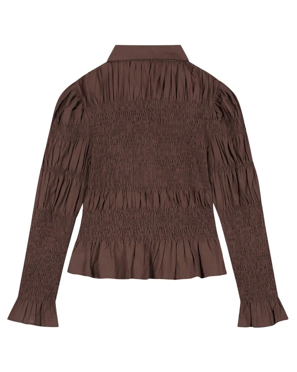 stieglitz-andrea-smocked-blouse-w2602003-004-brown-bruin-3 Stieglitz-Andrea Smocked Blouse-W2602003-004 Brown-BRUIN