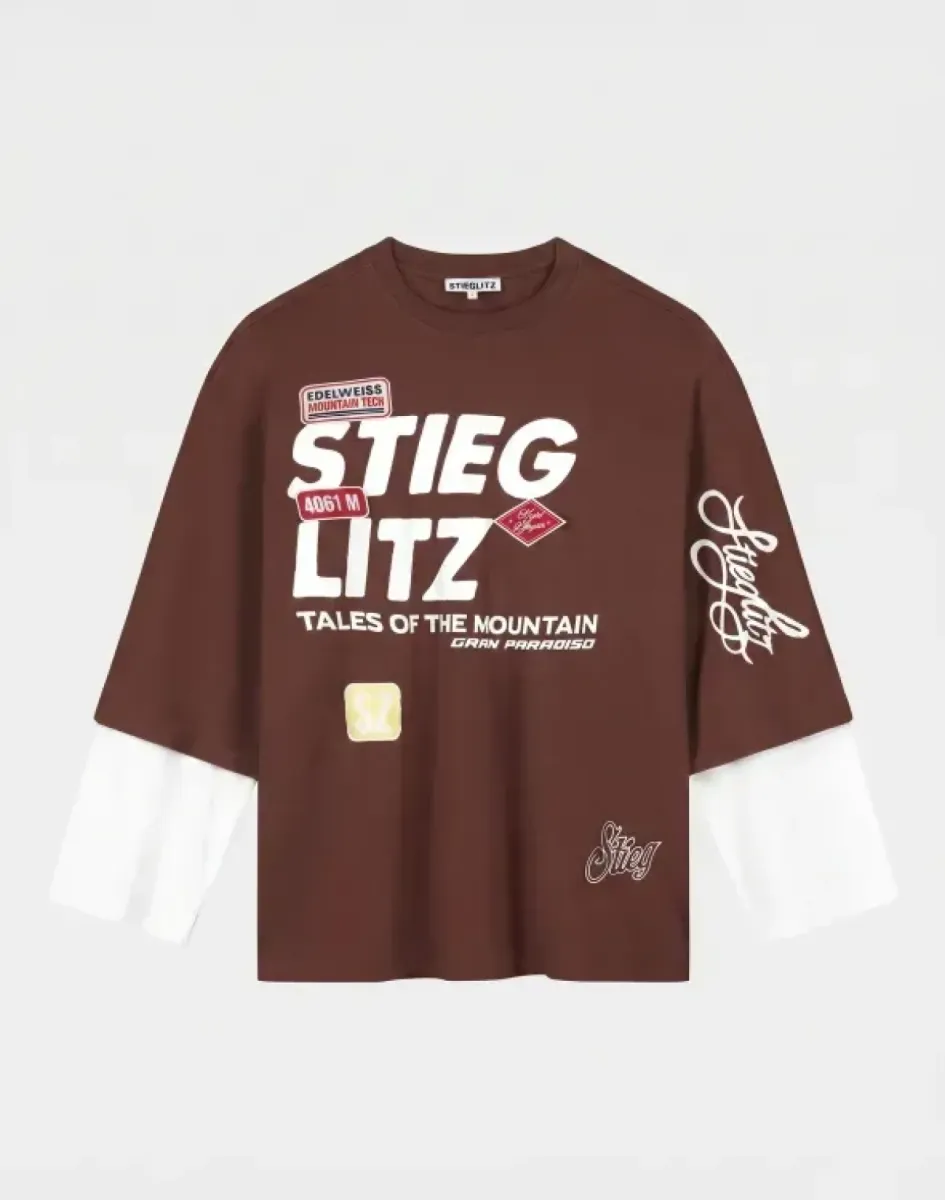 Stieglitz-Daria Skate Double Longsleeve-W2602037-004-004 Brown-BRUIN
