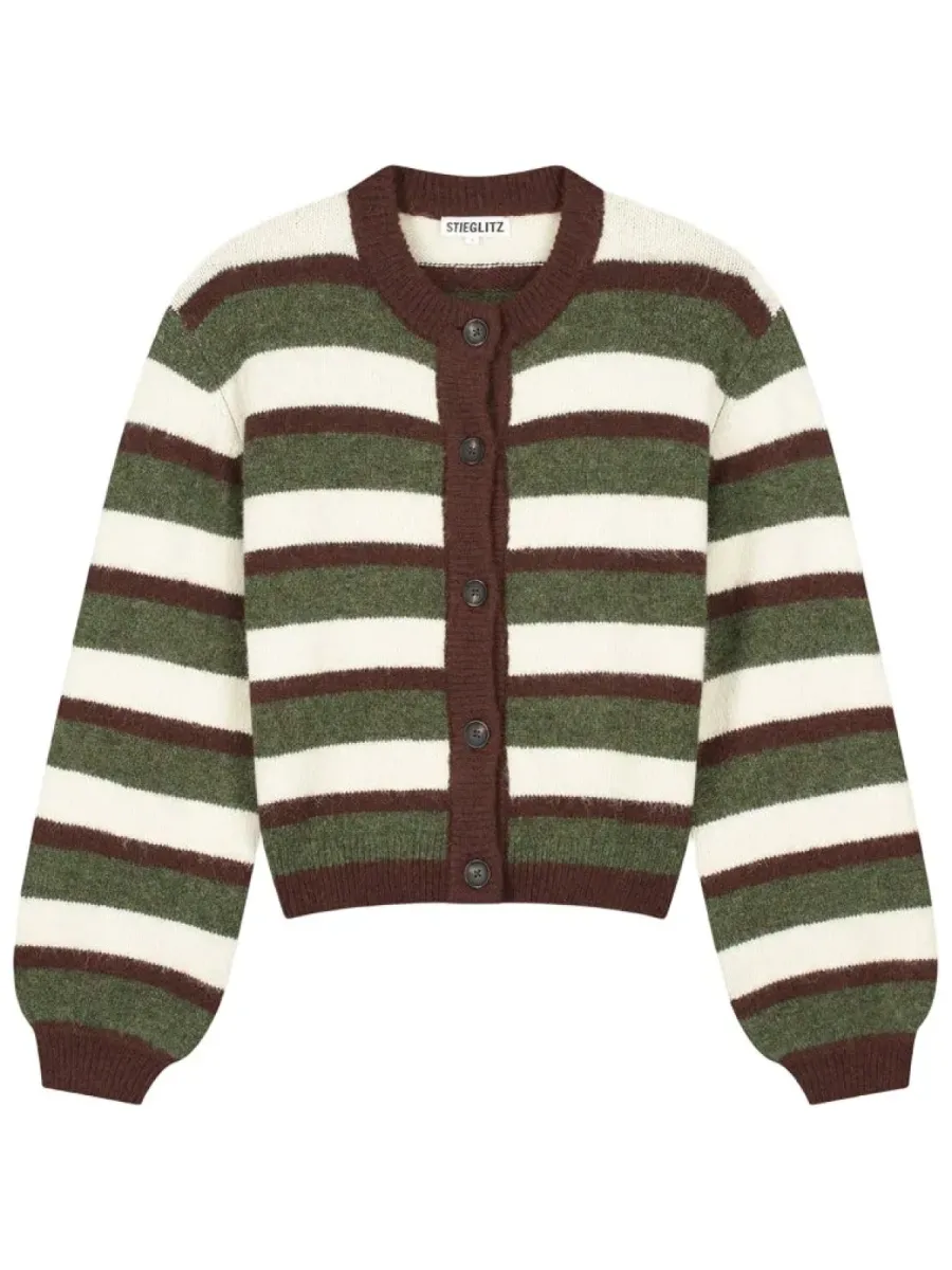 Stieglitz-Moya Cardigan-W2605009-004 Brown-GROEN COMBINATIES