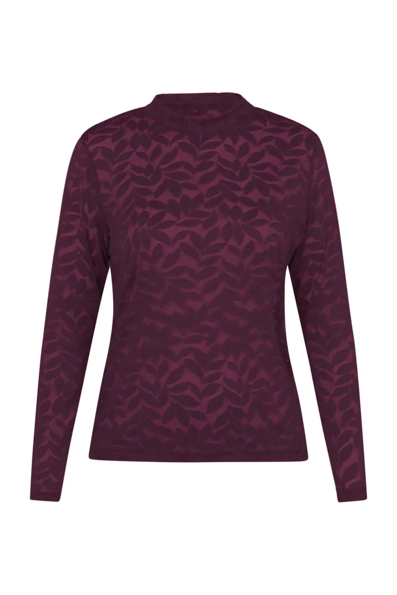 STUDIO ANNELOES-Reagan lace top-91546-3800 Blackberry-PAARS