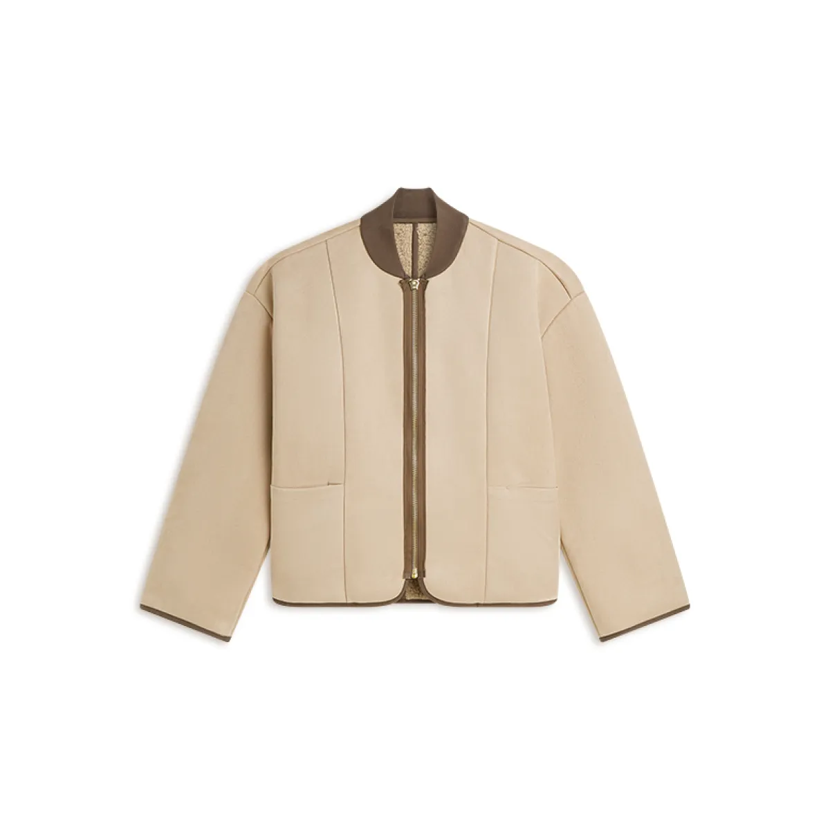 Summum-Jacket bonded teddy-1s1312-12512-708 Light taupe-TAUPE