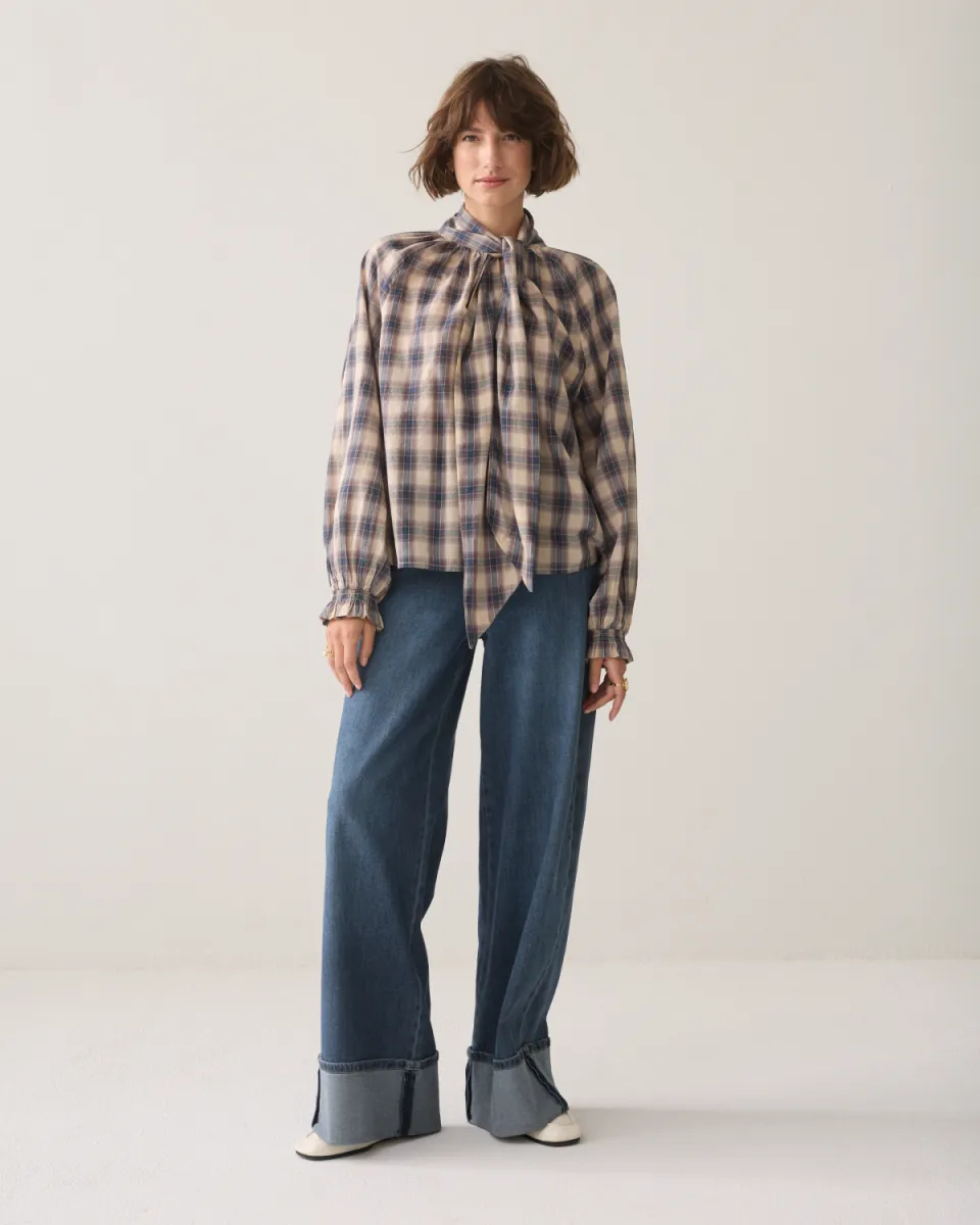 summum-top-blue-check-2s3533-12533-495-midnight-blue-donker-blauw-4 Summum-Top blue check-2s3533-12533-495 Midnight blue-DONKER BLAUW