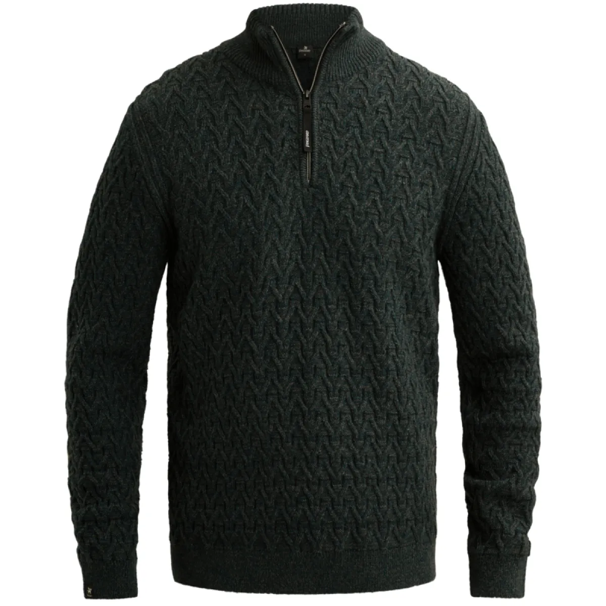 Vanguard-Half zip collar wool blend-VKW2609336-6520 Dark sea-ZEE GROEN