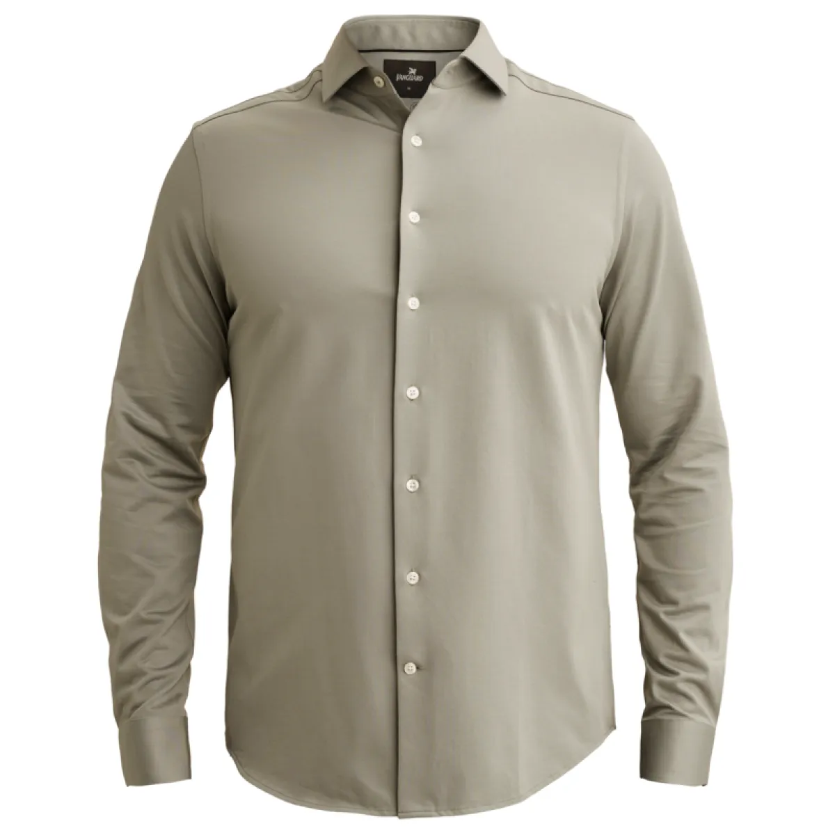 Vanguard-Long sleeve shirt CF Oxford Jersey-VSI2608200-6479 Forest fog-GROEN
