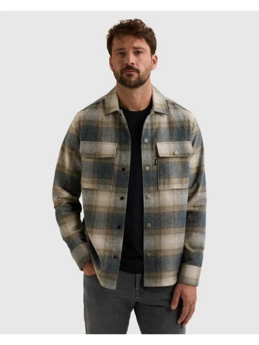 Vanguard-Long sleeve shirt Check Brushed Moline-VSI2608212-5356 China blue-BLAUW