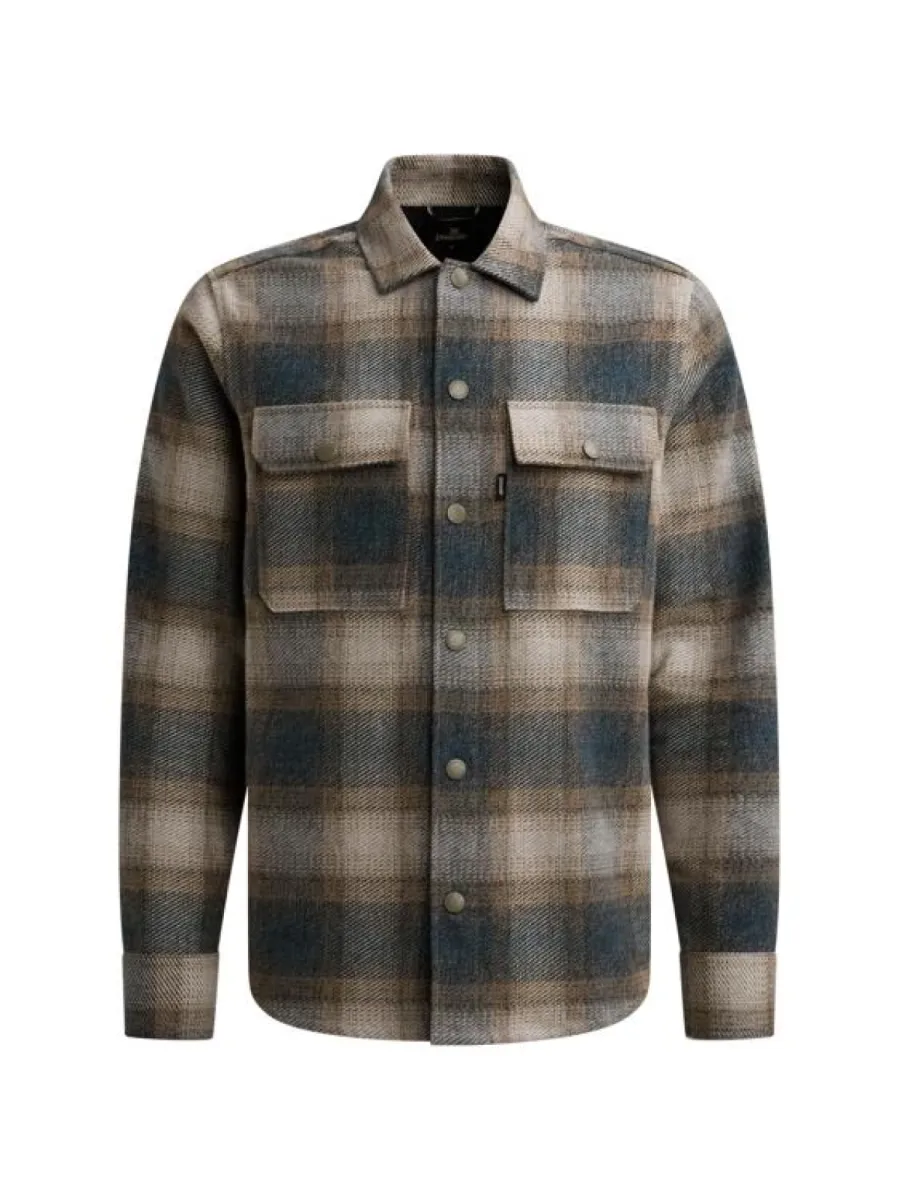Vanguard-Long sleeve shirt Check Brushed Moline-VSI2608212-5356 China blue-BLAUW