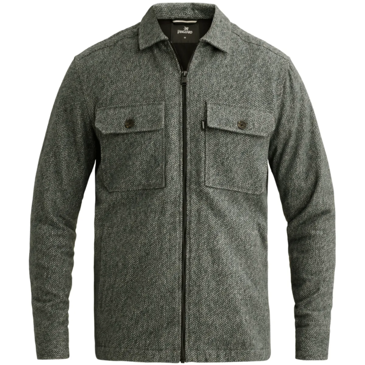 Vanguard-Long sleeve shirt Solid Brushed Mouline-VSI2609232-6520 Dark sea-ZEE GROEN