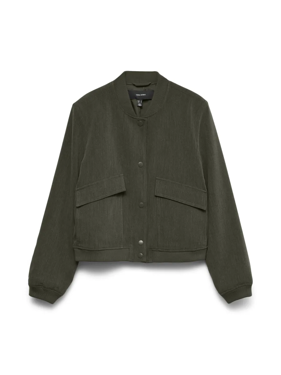 VERO MODA-VMAMALA SHORT JACKET NOOS-10307303-Forest Night-GROEN
