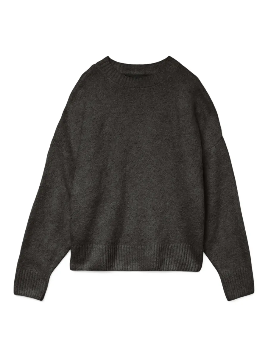 VERO MODA-VMBOOM LS O-NECK PULLOVER GA NOOS-10320463-Chocolate Torte-CHOCOLADE
