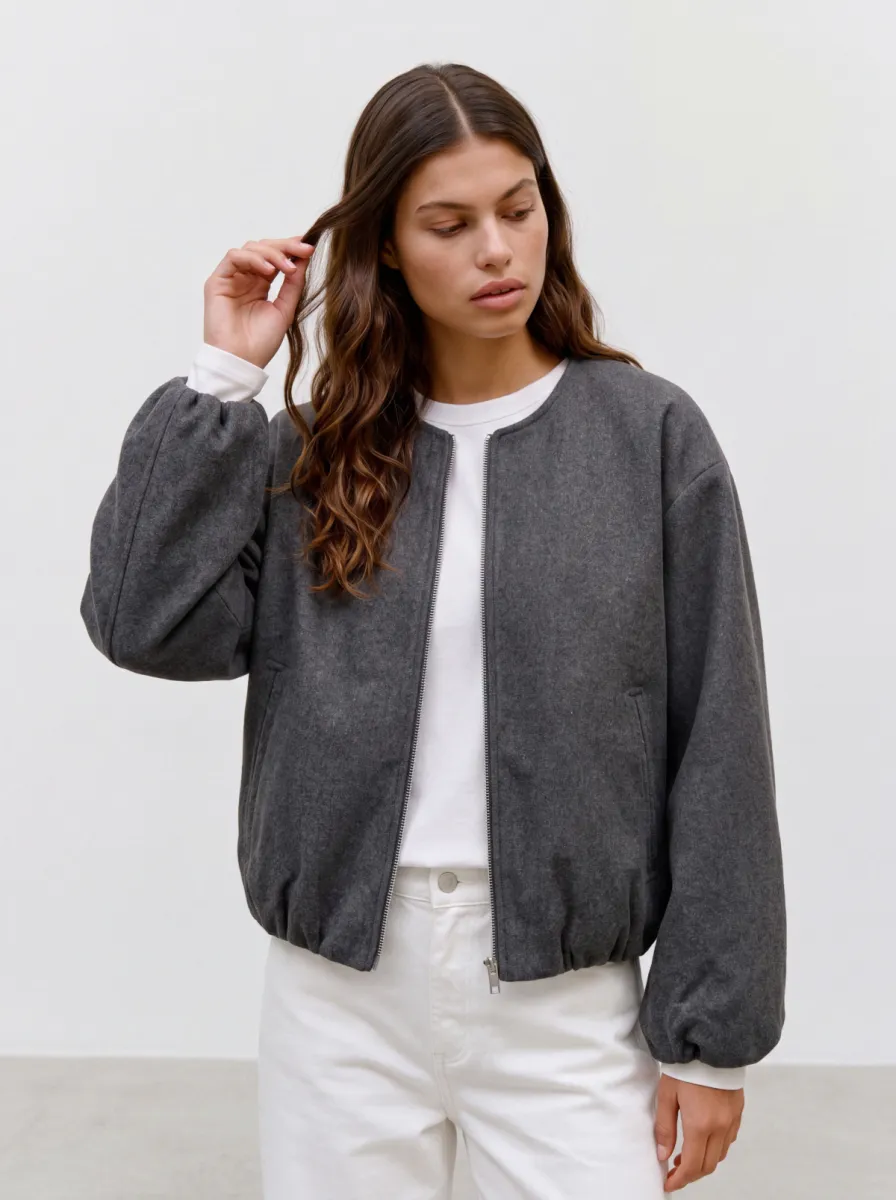 vero-moda-vmchloe-ls-bomber-jacket-noos-10348715-dark-grey-melange-donker-grijs-grafiet-2 VERO MODA-VMCHLOE LS BOMBER JACKET NOOS-10348715-Dark Grey Melange-DONKER GRIJS/GRAFIET