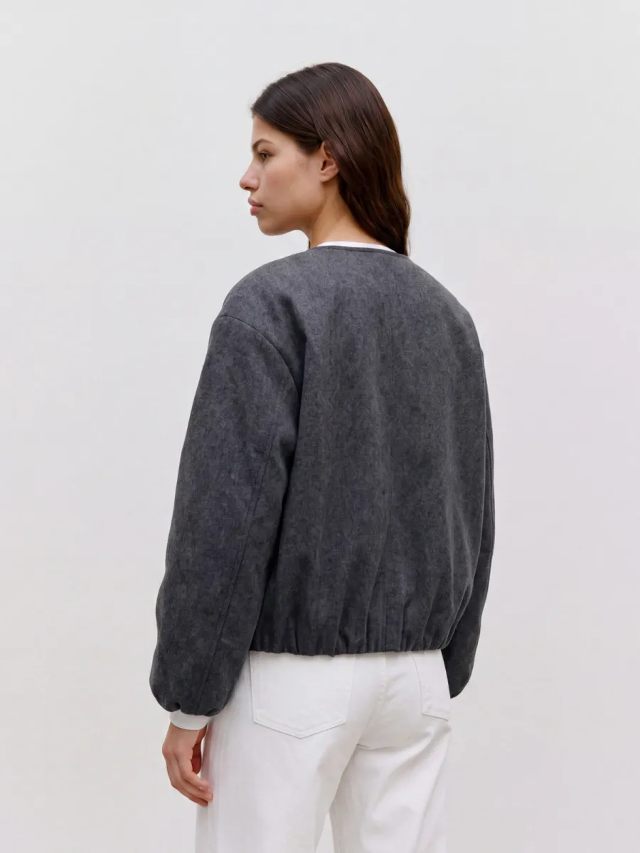 vero-moda-vmchloe-ls-bomber-jacket-noos-10348715-dark-grey-melange-donker-grijs-grafiet-3 VERO MODA-VMCHLOE LS BOMBER JACKET NOOS-10348715-Dark Grey Melange-DONKER GRIJS/GRAFIET