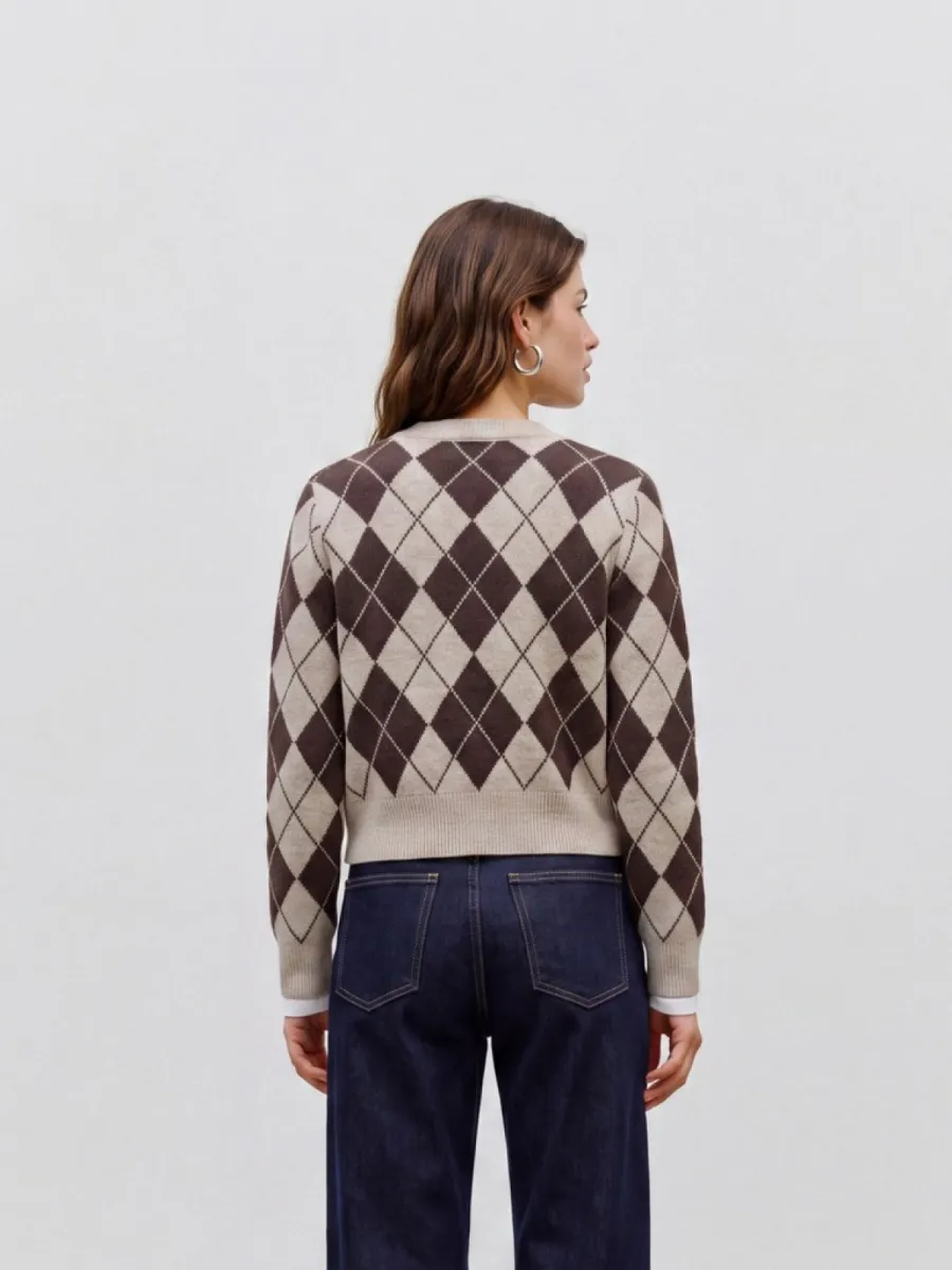 vero-moda-vmhalo-ls-o-neck-argyle-cardigan-bo-10349316-birch-patern-chocolate-torte-creme-4 VERO MODA-VMHALO LS O-NECK ARGYLE CARDIGAN BO-10349316-Birch Patern Chocolate Torte-CREME