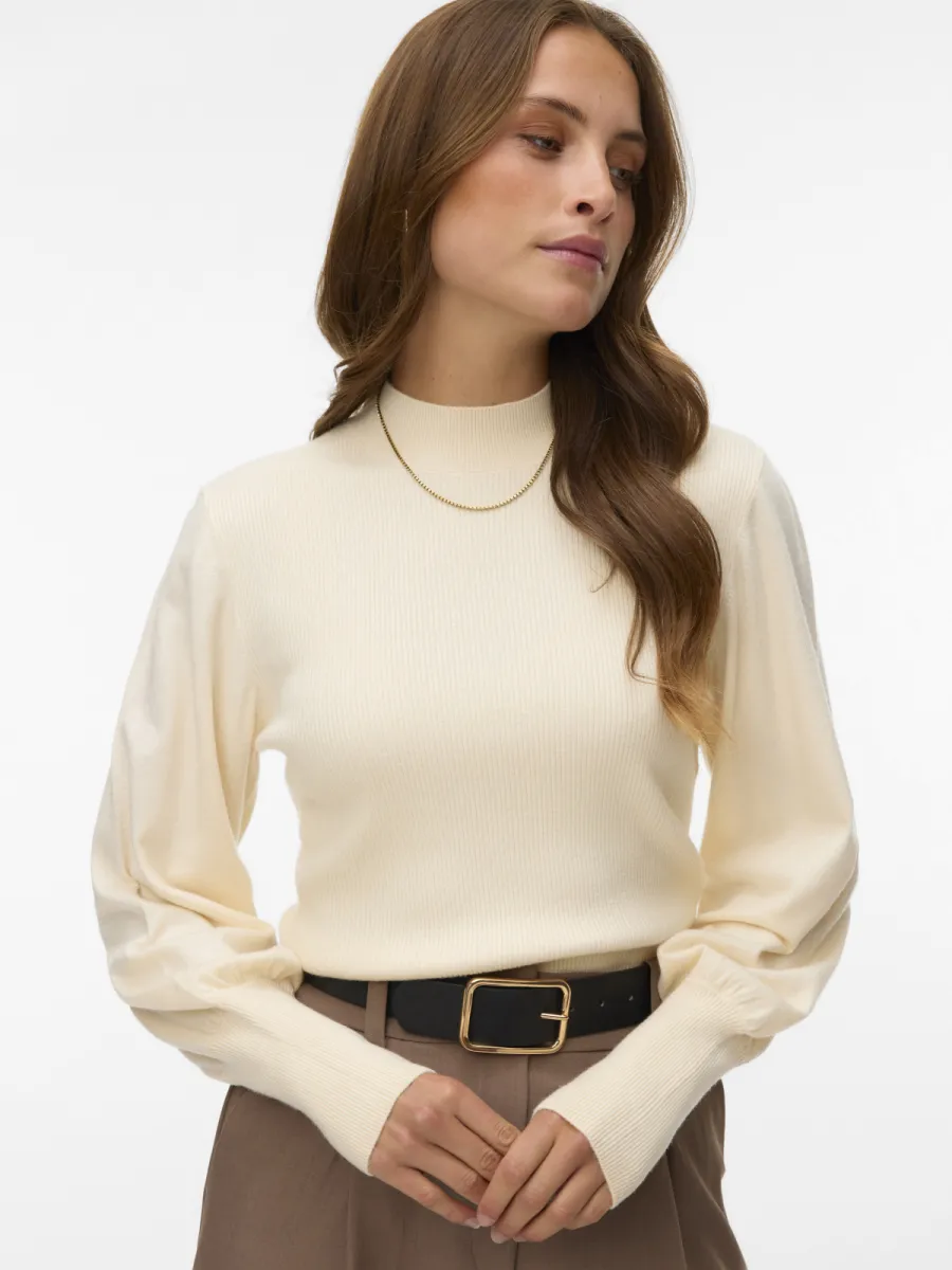 vero-moda-vmhollykaris-ls-funnelneck-pullover-10347145-birch-creme-1 VERO MODA-VMHOLLYKARIS LS FUNNELNECK PULLOVER-10347145-Birch-CREME