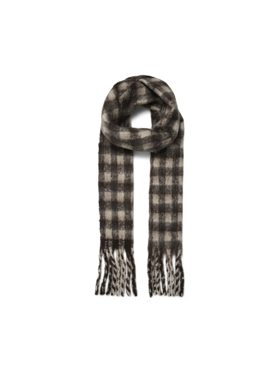 VERO MODA-VMIVY NARROW SCARF-10348953-Chocolate Torte-CHOCOLADE