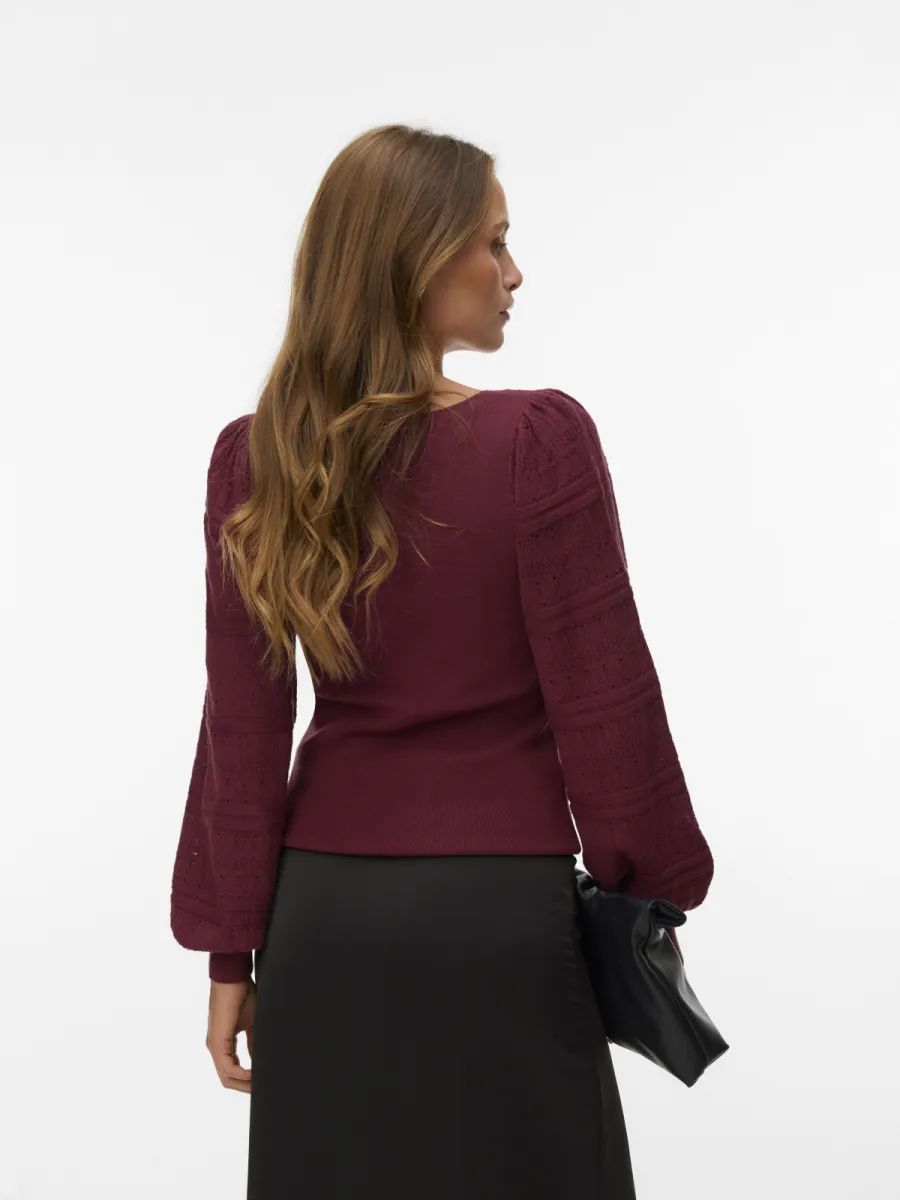 vero-moda-vmnewlimone-ls-v-neck-pullover-boo-10346938-windsor-wine-bordeaux-1 VERO MODA-VMNEWLIMONE LS V-NECK PULLOVER BOO-10346938-Windsor Wine-BORDEAUX
