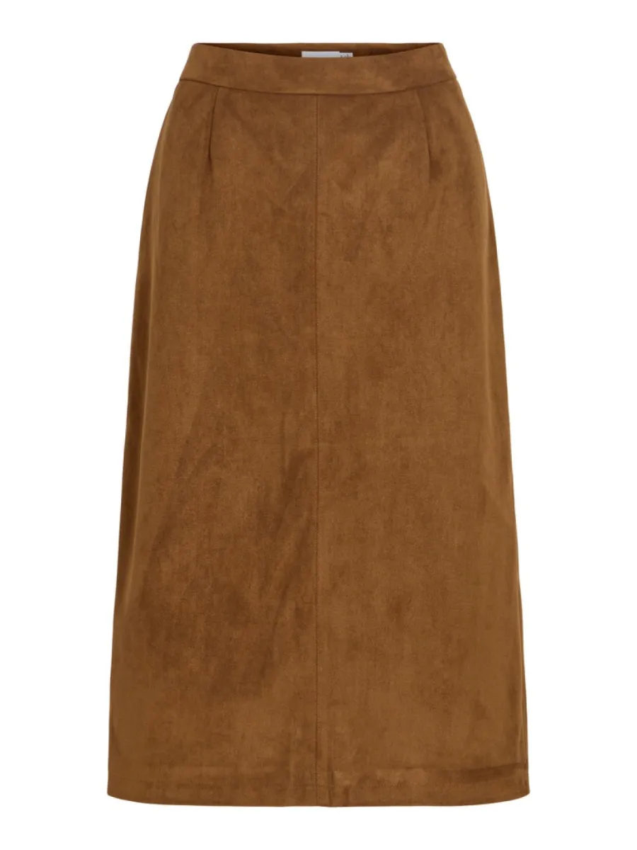 VILA-VIZINNA HW SKIRT-14116123-Nuthatch-HASEL