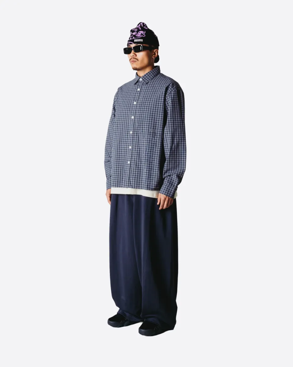 Woodbird-WBBuzo yu check shirt-2636-700-Blue-BLAUW