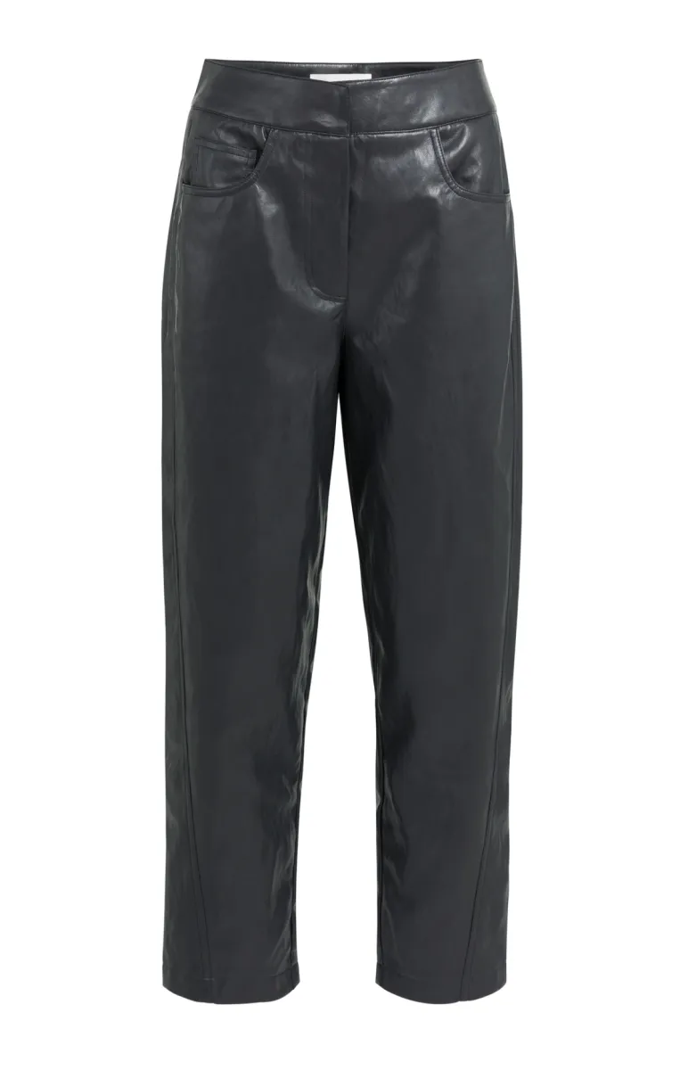 YAYA-Kunstleren broek met wortelmod; Polyurethane; 93913-01-309289-609-93913-BLACK