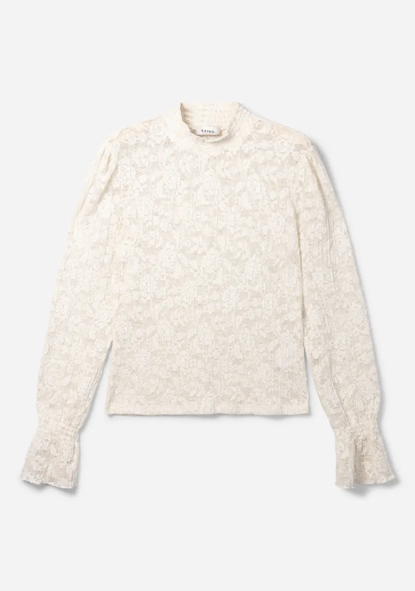 Aaiko-Pes 178-Tory plisse-110107 Cream-CREME