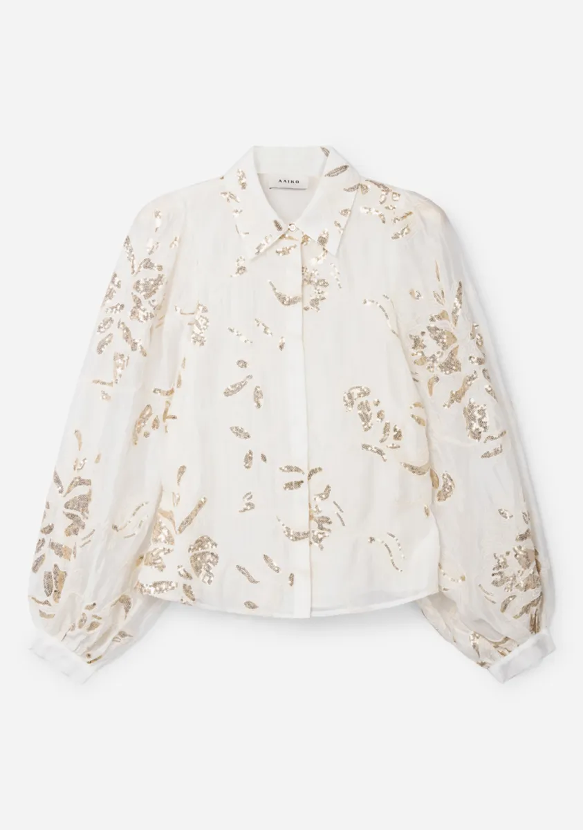 Aaiko-Ten 536-Rose sequince-110107 Cream-CREME