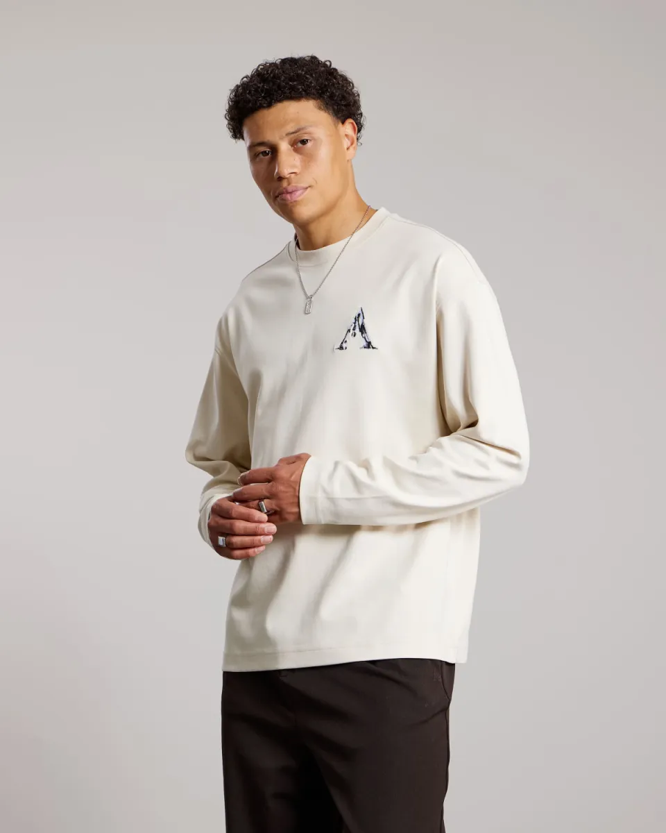 Aeden-Qwesi LS tee-A22243386-115 White cap grey-GRIJS