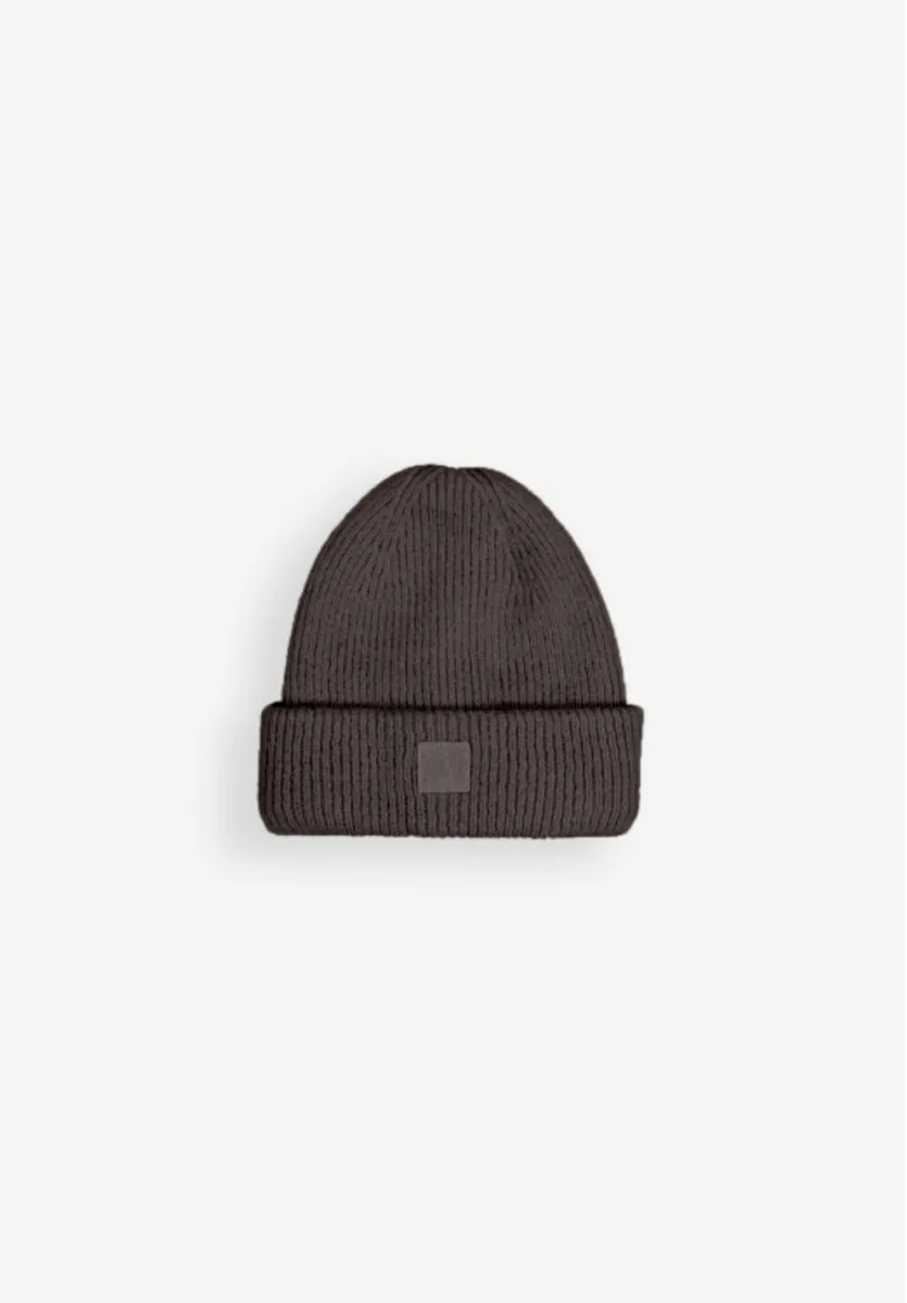 BUTCHER OF BLUE-Army wool hook beanie-M2629004-694 Topaz brown-CREME