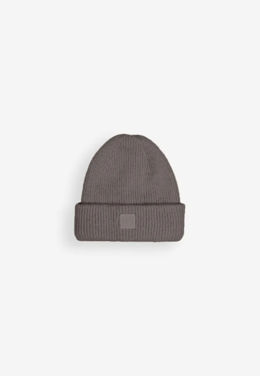 BUTCHER OF BLUE-Army wool hook beanie-M2629004-9001 Agatha grey-DONKER GRIJS/GRAFIET