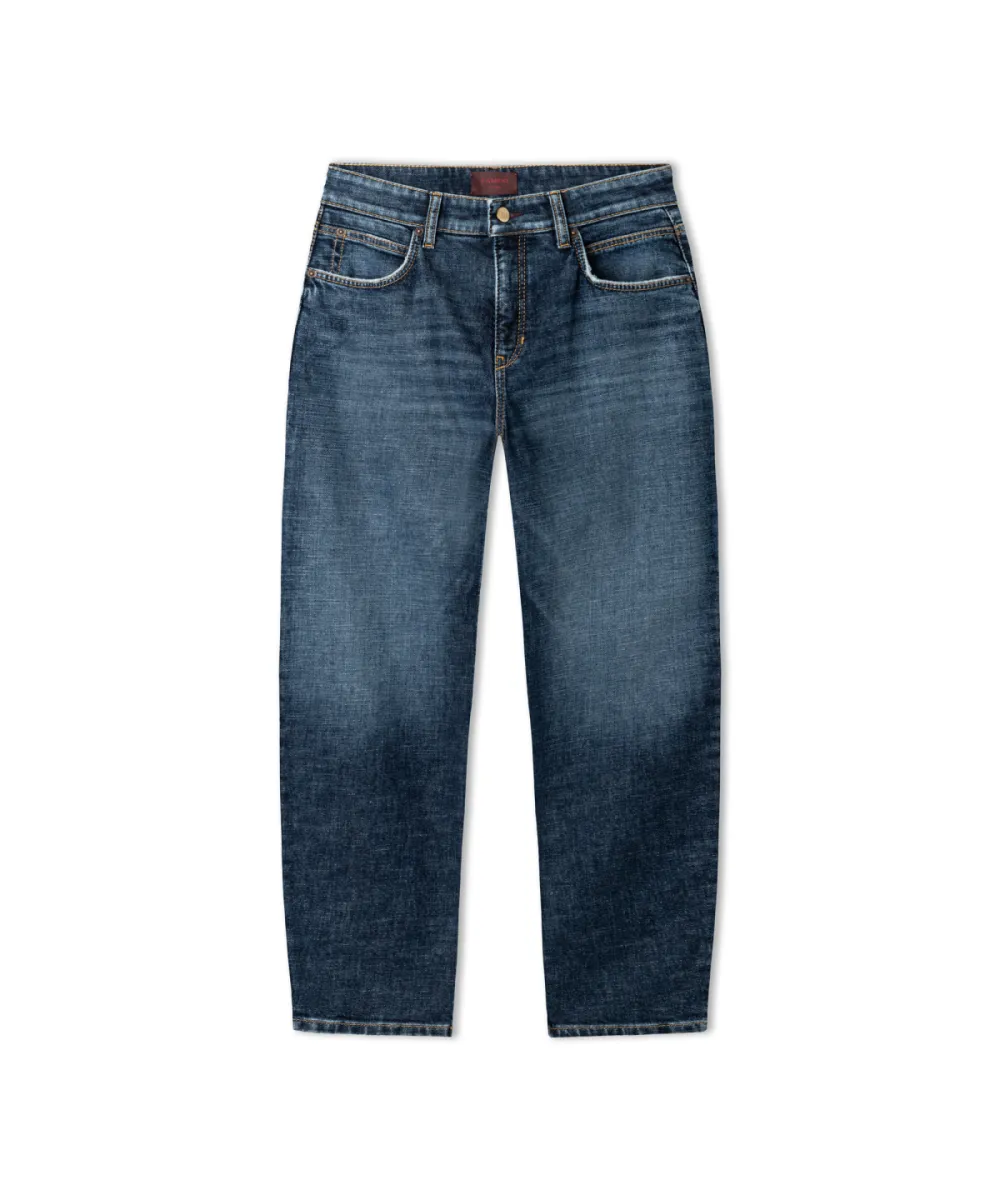 CAMBIO-Elli long-9132 0148 00-5061 Rustic dark cross-DONKER DENIM
