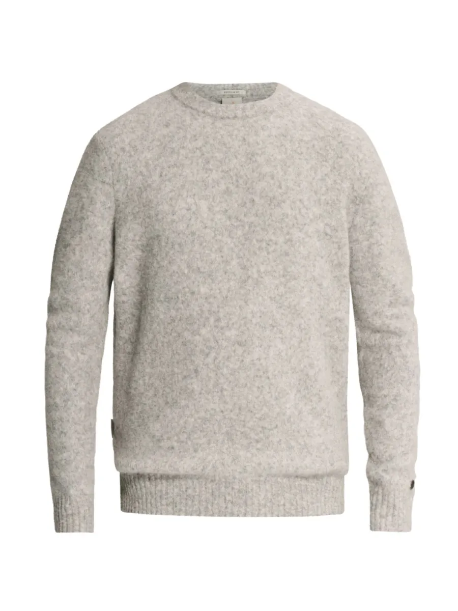 CAST IRON-Crewneck regular fit wool stretch-CKW2610352-9024 Lunar rock-LICHT-/PAREL GRIJS