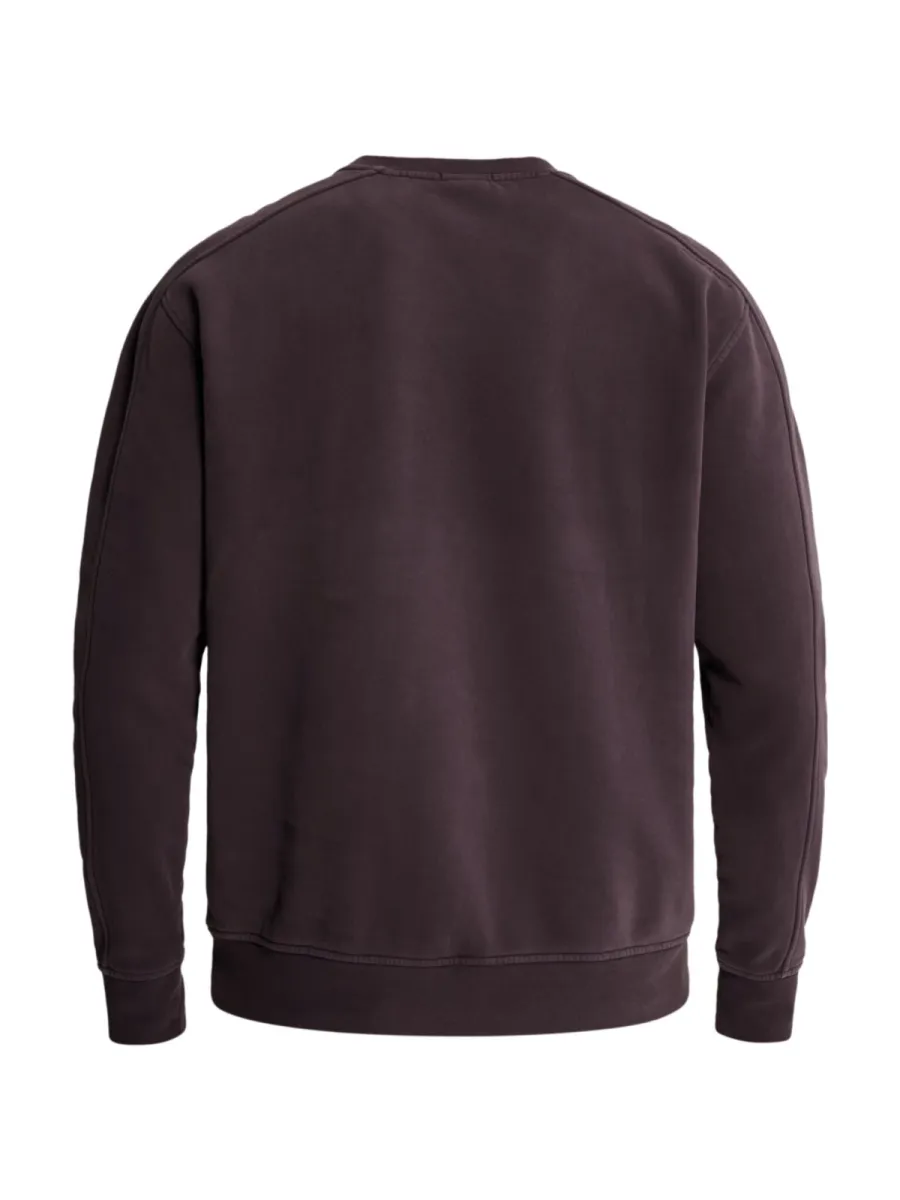 cast-iron-crewneck-relaxed-fit-peached-overd-csw2609442-4163-nightshade-paars-6 CAST IRON-Crewneck relaxed fit peached overd-CSW2609442-4163 Nightshade-PAARS