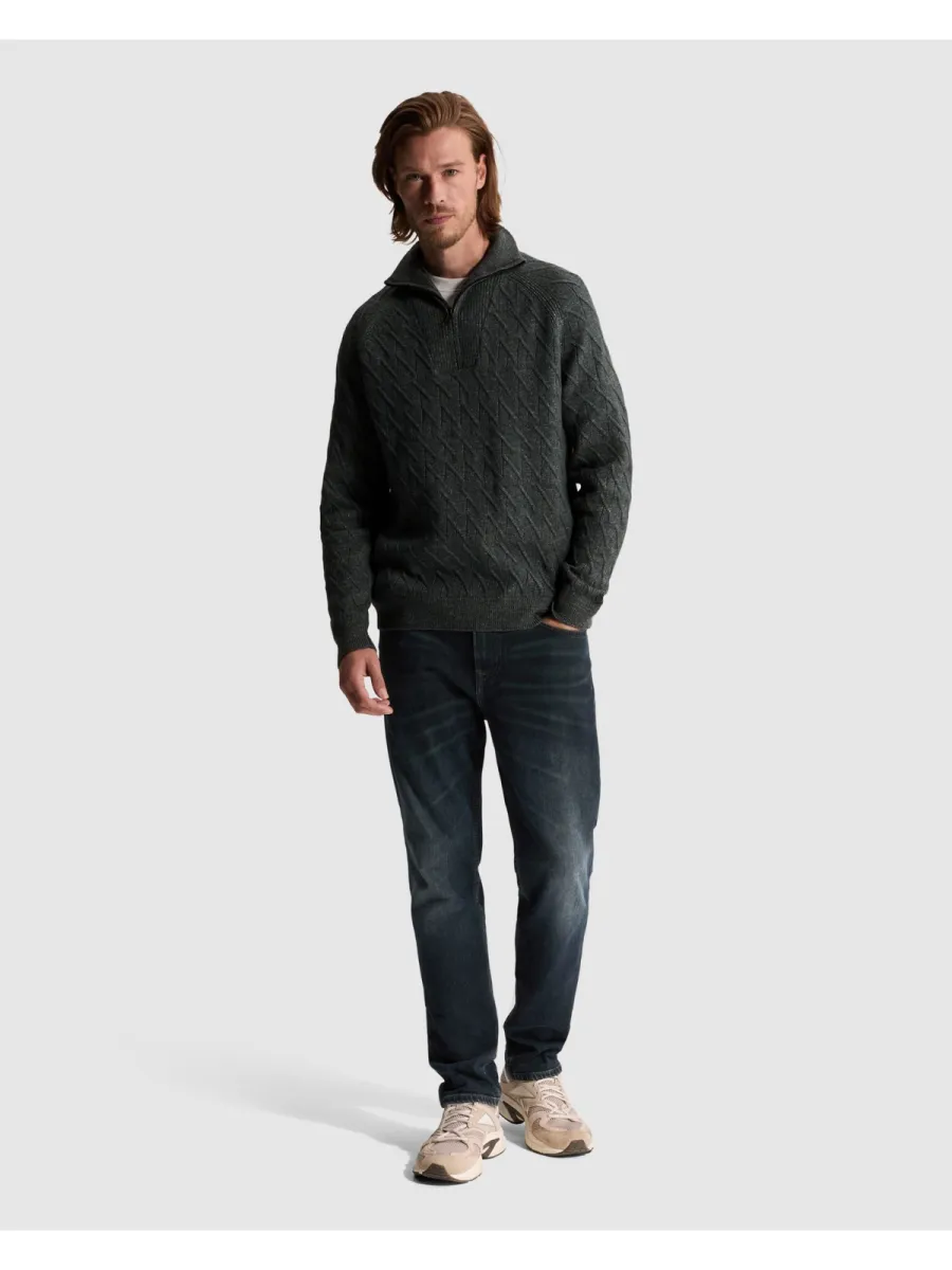 cast-iron-half-zip-collar-regular-fit-cotton-ckw2610348-9024-lunar-rock-grijs-3 CAST IRON-Half zip collar regular fit cotton-CKW2610348-9024 Lunar rock-GRIJS