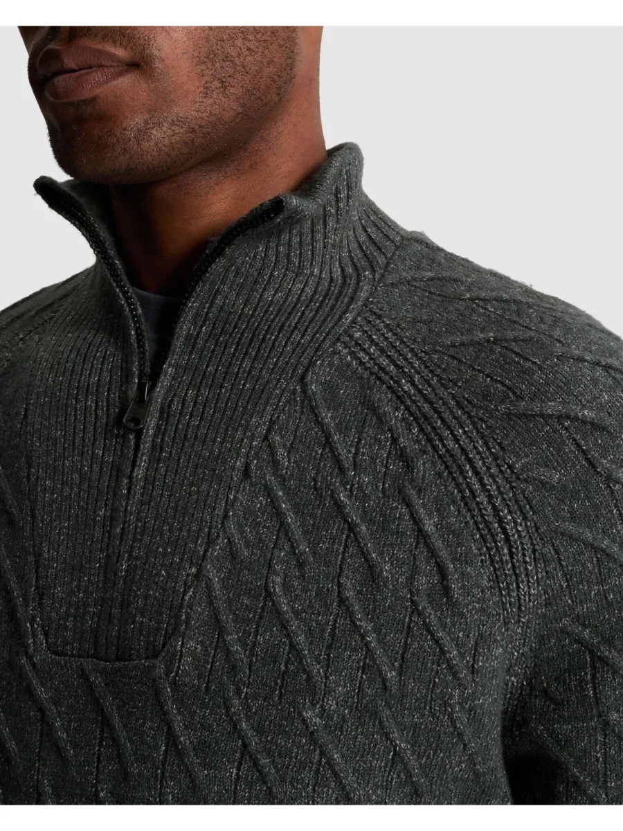 cast-iron-half-zip-collar-regular-fit-cotton-ckw2610348-9076-dark-slate-grijs-2 CAST IRON-Half zip collar regular fit cotton-CKW2610348-9076 Dark slate-GRIJS