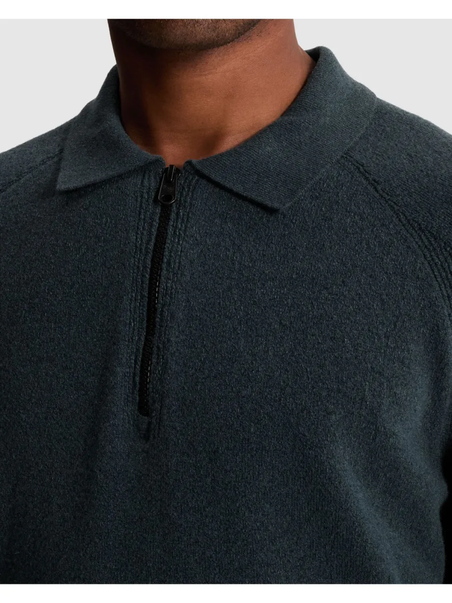 cast-iron-long-sleeve-polo-shirt-regular-fit-ckw2610342-9076-dark-slate-grijs-2 CAST IRON-Long sleeve polo shirt regular fit-CKW2610342-9076 Dark slate-GRIJS