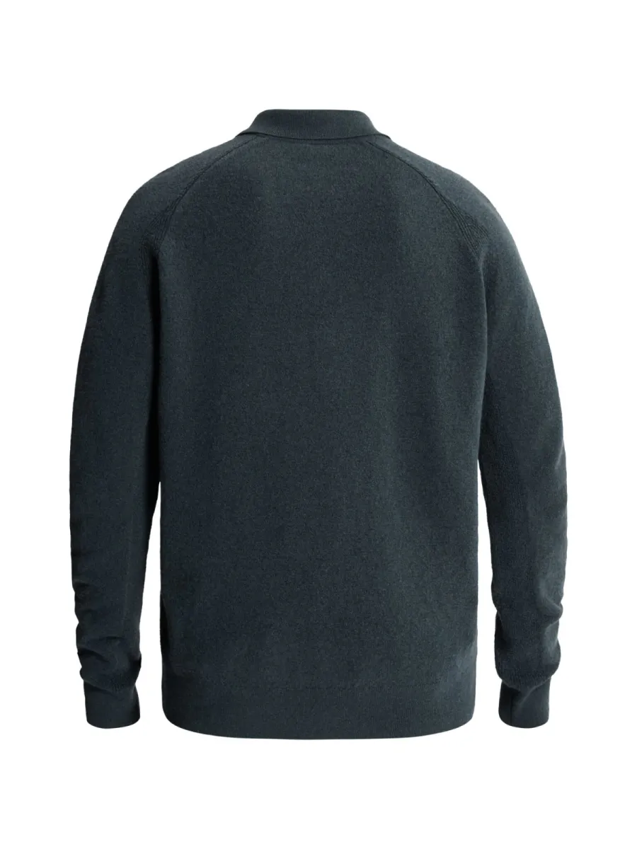 cast-iron-long-sleeve-polo-shirt-regular-fit-ckw2610342-9076-dark-slate-grijs-5 CAST IRON-Long sleeve polo shirt regular fit-CKW2610342-9076 Dark slate-GRIJS
