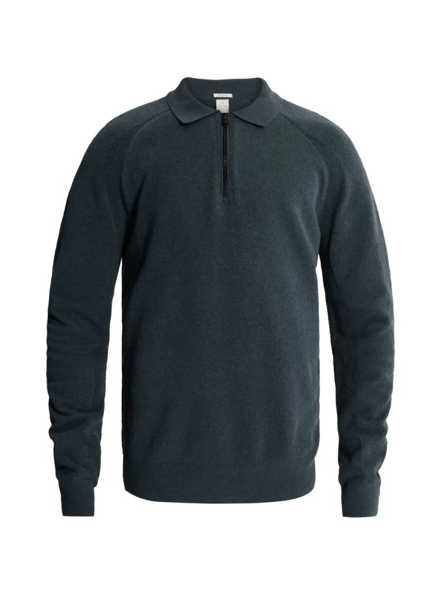 CAST IRON-Long sleeve polo shirt regular fit-CKW2610342-9076 Dark slate-GRIJS