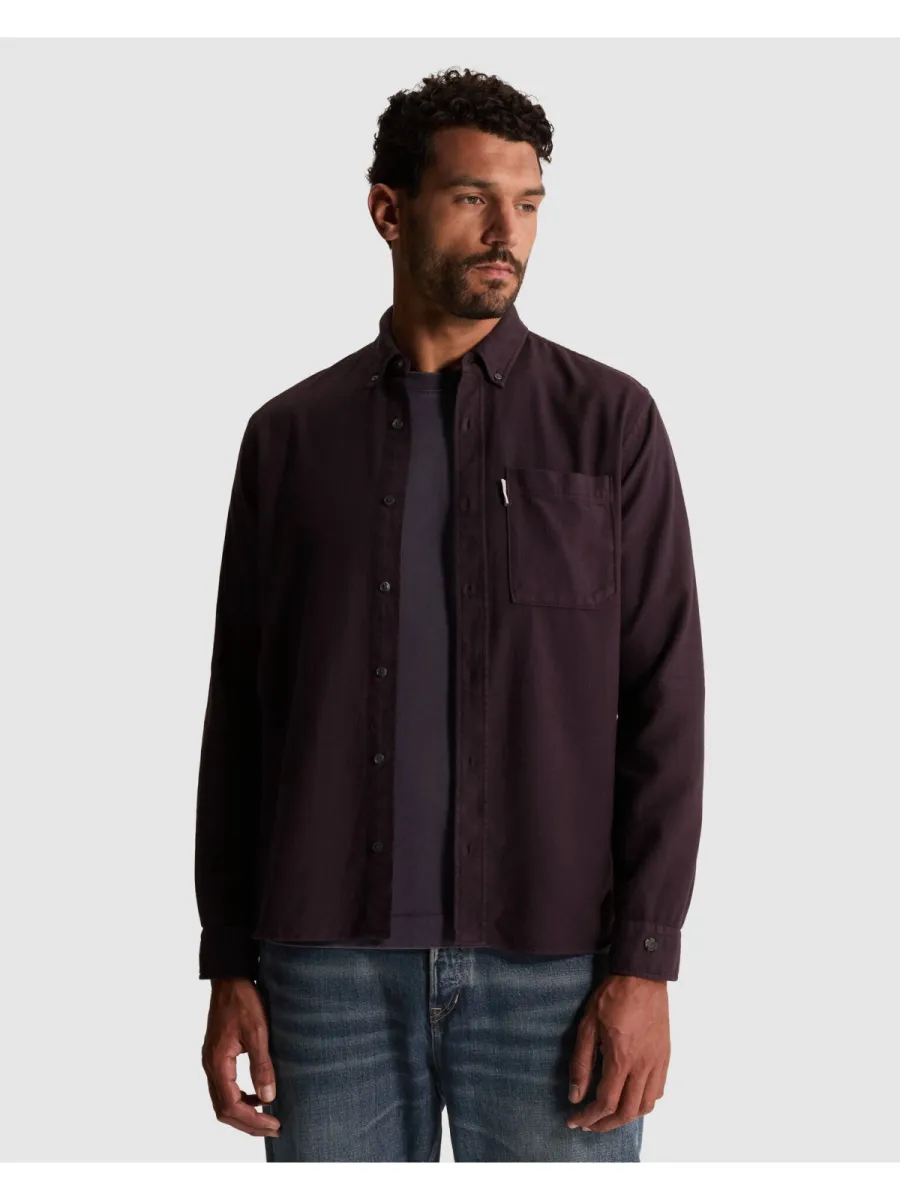 CAST IRON-Long sleeve shirt Mid layer faded-CSI2609226-4163 Nightshade-NAVY