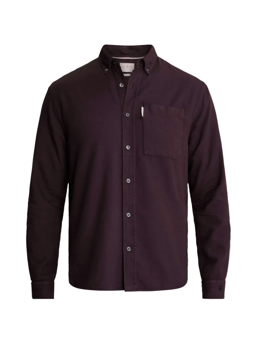 CAST IRON-Long sleeve shirt Mid layer faded-CSI2609226-4163 Nightshade-NAVY