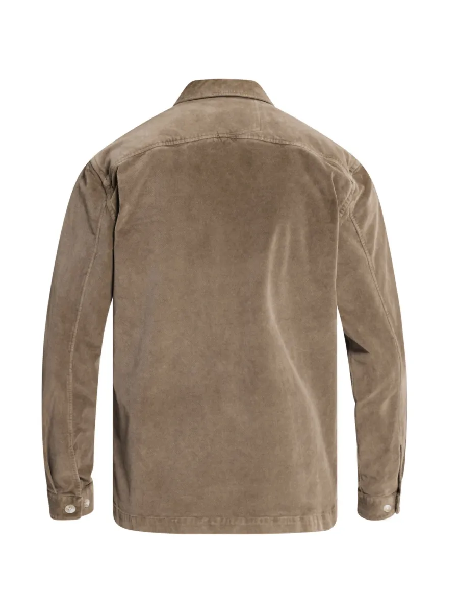 cast-iron-long-sleeve-shirt-velvet-garment-dye-csi2609230-8026-walnut-bruin-8 CAST IRON-Long sleeve shirt Velvet garment dye-CSI2609230-8026 Walnut-BRUIN