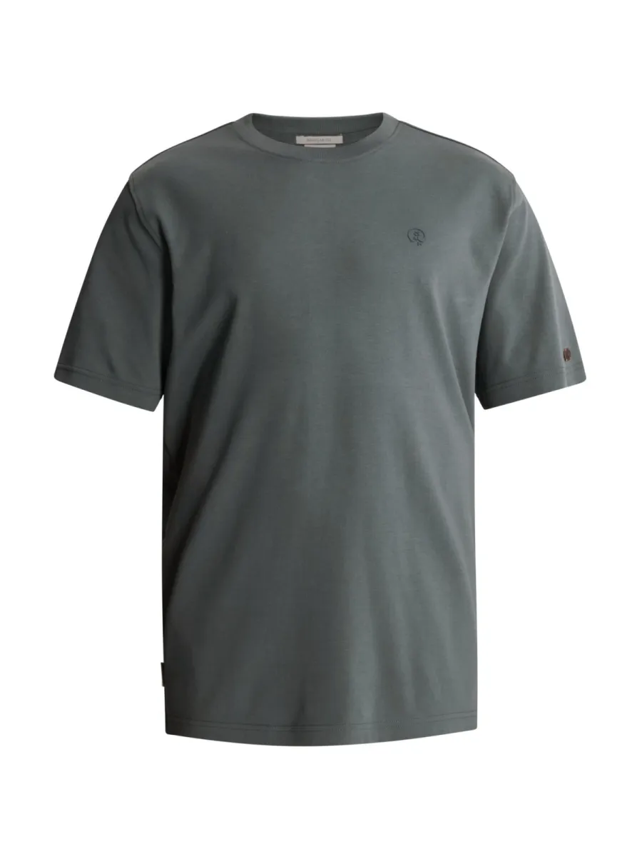 CAST IRON-Short sleeve r-neck regular fit in-CTSS2610570-9076 Dark slate-GRIJS