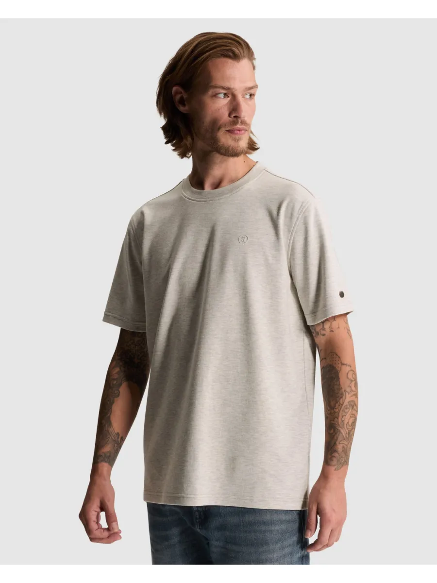 CAST IRON-Short sleeve r-neck regular fit in-CTSS2610577-9024 Lunar rock-LICHT-/PAREL GRIJS