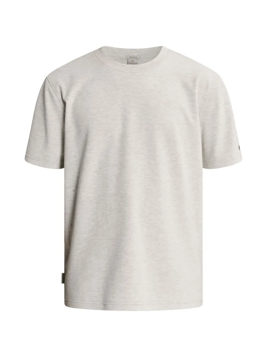 CAST IRON-Short sleeve r-neck regular fit in-CTSS2610577-9024 Lunar rock-LICHT-/PAREL GRIJS