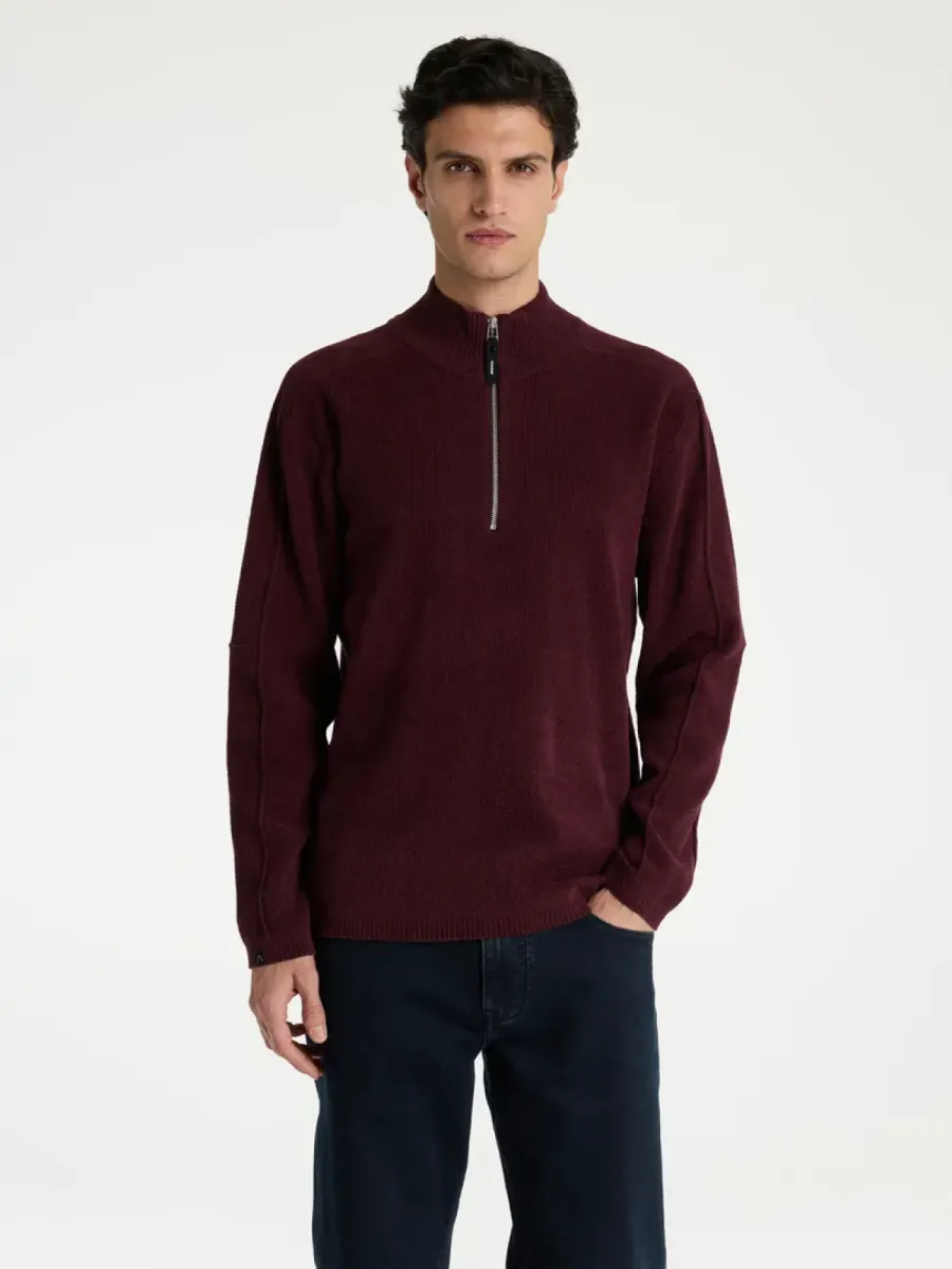 Chasin-Oscar velo half zip-31140006-E4017 Winetasting-ROOD