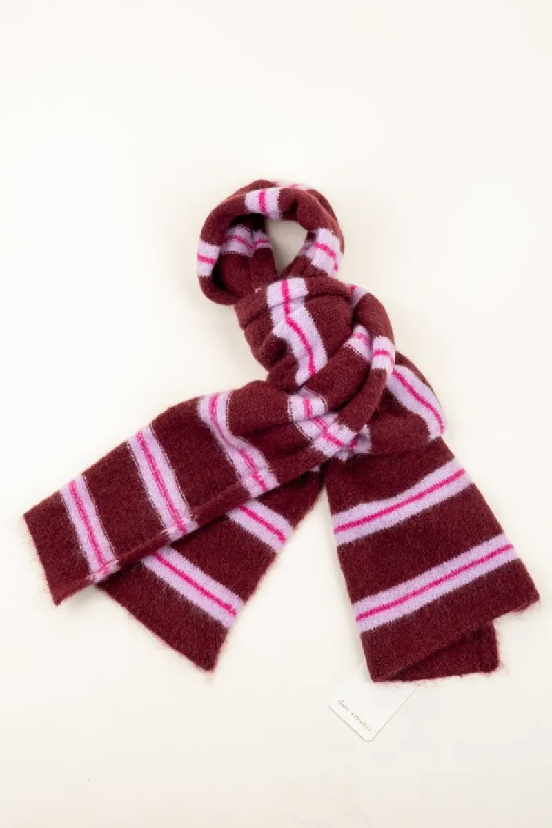 Due Amanti--Nira stripes-Bordeaux stripes-BORDEAUX