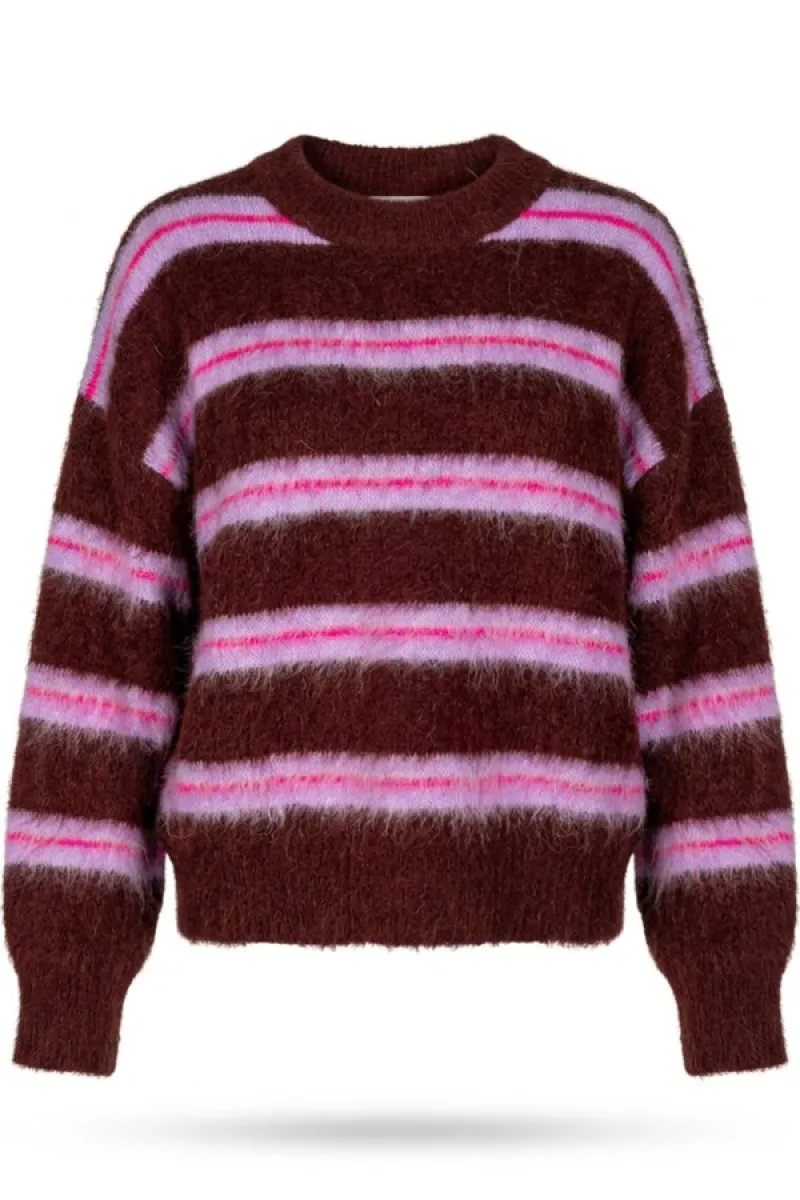 Due Amanti--Rainbow-Bordeaux stripes-BORDEAUX