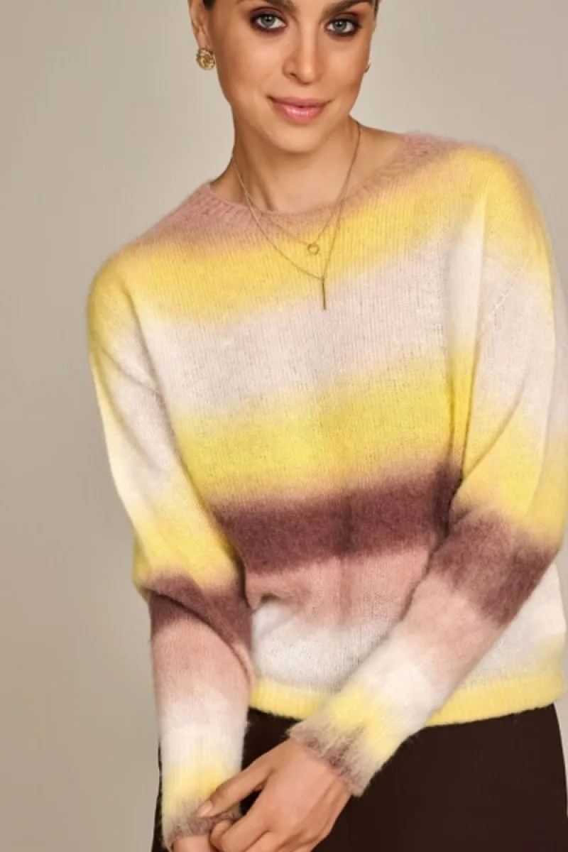 due-amanti-weaves-yellow-choco-stripes-geel-4 Due Amanti--Weaves-Yellow choco stripes-GEEL
